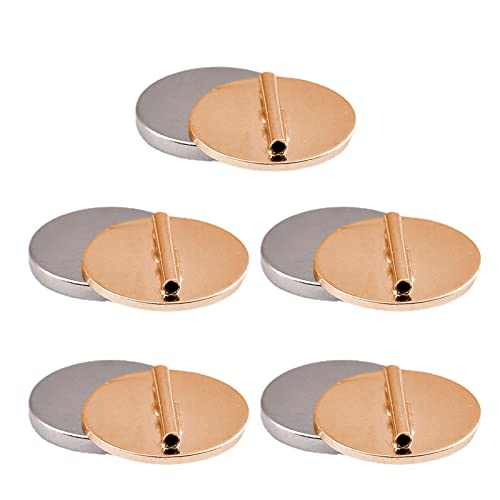 LLINthy 5pcs Starker Magnetbrosch Pin Schadenfreier Kleidung Magnet Schnalle Krawatte Kleidung Kleidung Brosche Adapter von LLINthy