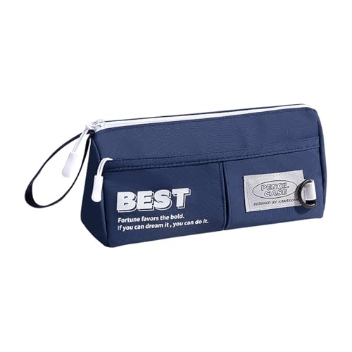 LLINthy Bencil Case Bencil Stift Bag Desk Schreibveranstalter Schreibbeutel Mit Reißverschlüssen Für Schul Und Büro Schreibwarenorganisatoren Stellten Sich von LLINthy