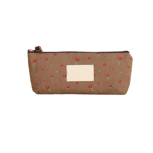 LLINthy Blumenstiftkoffer Tragbarer Stiftbeutel Canvas Bleistiftbox Schullieferungen Zum Organisieren Von Stiftmarkierungen Und Zubehör Blumenbeutel Hülle Tragbare Box Beutel von LLINthy