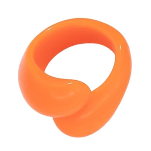 LLINthy Bunte Doppel Tröpfchen Acrylringe Handgefertigtes Accessoires Statement Schmuck Für Frauen Party Tragen Fingerzubehör Trendy Damen Accessoires von LLINthy