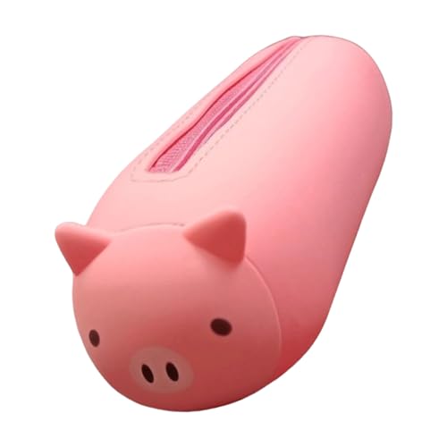 LLINthy Cartoon Animal Bleistift Gehäuse Große Kapazität Silikonstiftbeutel Bleistiftbeutel Reise Make Up Tasche Für Frauen Schüler Kinder Kinder Und Erwachsene von LLINthy
