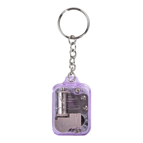 LLINthy Compact Music Box Keychain Anspruchsvolle Musikbox Keychain Entzückende Tasche Hanging Accessoire Für Alle Altersgruppen Clear Sound Schlüsselbund von LLINthy