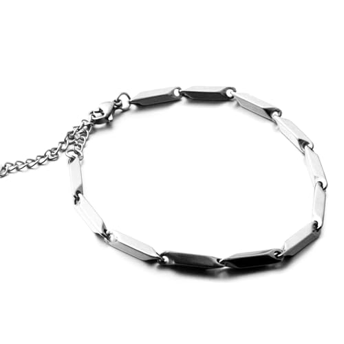 LLINthy Damen Robuster Stahlmaterialien Tennisarmband Elegante Kubanische Kette Hip Hop Styles Mode Verstellbare Schmuckgeschenke Partyarmband LLINthy Damen Robuster Stahlmaterialien Tennisarmband Elegante Kubanische Kette Hip Hop Styles Mode Verstellbare Schmuckgeschenke Partyarmband von LLINthy