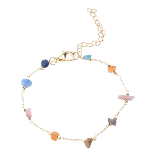 LLINthy Einfache Stilvolle Kristallperlenkette Halskette Farbenfrohe Böhmische Acryl Unregelmäßige Steinarmbänder Juwelie Frauen Mädchen Teen Bunte Perlen Schlüsselbein Kette Freizeitschmuck LLINthy Einfache Stilvolle Kristallperlenkette Halskette Farbenfrohe Böhmische Acryl Unregelmäßige Steinarmbänder Juwelie Frauen Mädchen Teen Bunte Perlen Schlüsselbein Kette Freizeitschmuck von LLINthy