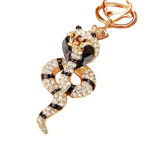 LLINthy Einzigartige Schlangenschlüsselkettenbeutel Ornament Mode Bag Anhänger Geldbeutel Schlüsselkettenlegungslegierung Textur Geeignet Für Schlangenliebhaber Jahr des Schlangengeschenks von LLINthy