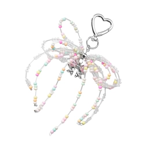LLINthy Elegant Love Heart Bowknot Charm Anhänger Tragbarer Schlüsselhalter Für Stilvolle Frauen Praktische Taschen Accessoire Für Tägliche Verwendung Bowknot Keychain LLINthy Elegant Love Heart Bowknot Charm Anhänger Tragbarer Schlüsselhalter Für Stilvolle Frauen Praktische Taschen Accessoire Für Tägliche Verwendung Bowknot Keychain von LLINthy