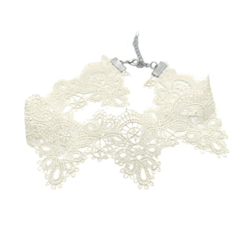 LLINthy Elegante Spitze Kurzer Halsband Stilvoller Halskette Weich Bequeme Robuste Freizeitkleidung Für Stilvolle Damen Frauen Verstellbare Länge Halskette von LLINthy