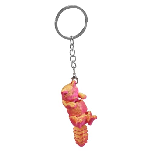 LLINthy Entzückende Multi Joint Katzen Keyring Gedruckte Taschengröße Figur Einzigartiger Schreibtisch Und Bag Decoration Katzenliebhaber Geschenk von LLINthy
