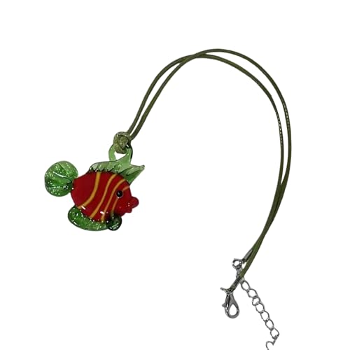 LLINthy Fischcharme Halskette Einzigartige Halskette Multifauntal Neck Schmuck Anhänger Halskette Für Frauen Die Markante Stile Suchen. Mode Frauen Halskette von LLINthy