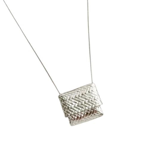LLINthy Gewebte Miniaturbeutel/Wasserflasche Anhänger Halskette Einstellbare Neckketten Frauen Pulloverkette Für Trendsetter Kupferschmuck von LLINthy