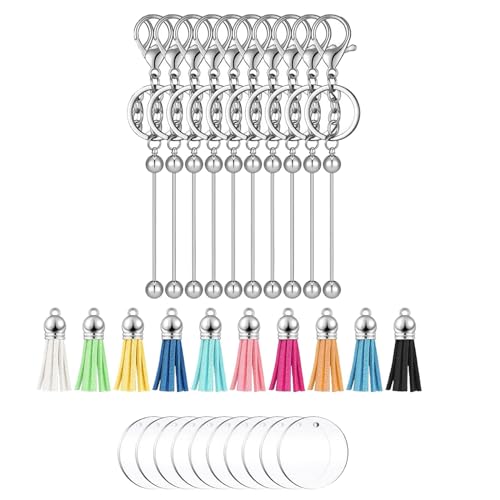 LLINthy Klare Acrylperlen Schlüsselbund Geometrische Perlen Keychain Moderne Und Künstlerische Stil Schlüsselringe Accessoire Für Frauen Einzigartige Beuteldekorationen LLINthy Klare Acrylperlen Schlüsselbund Geometrische Perlen Keychain Moderne Und Künstlerische Stil Schlüsselringe Accessoire Für Frauen Einzigartige Beuteldekorationen von LLINthy