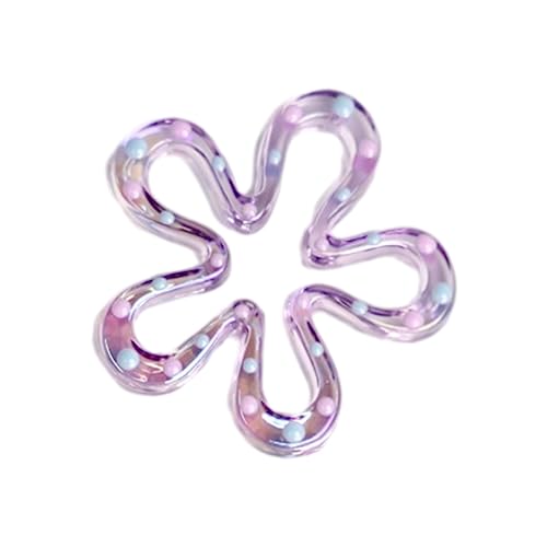 LLINthy Kleine Fünf Blütenblätter Charme Anhänger Für Frauen Doppelseite Hohl Blütenschmuck Halsketten Machen Erkenntnisse Basteln Blumen Charme von LLINthy