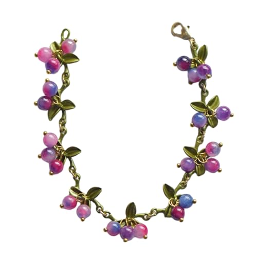 LLINthy Koreanische Blattperlen Armband Vintage Plant Series Armbänder Mode Blätter Perlen Armreifen Für Frauen Teen Mädchen Perlen Armbänder Für Männer von LLINthy