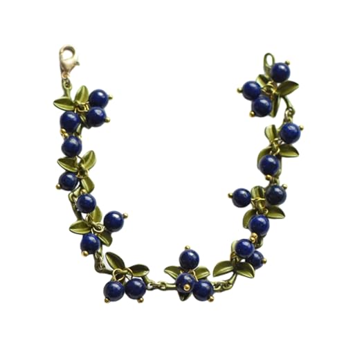 LLINthy Koreanische Blattperlen Armband Vintage Plant Series Armbänder Mode Blätter Perlen Armreifen Für Frauen Teen Mädchen Perlen Armbänder Für Männer von LLINthy