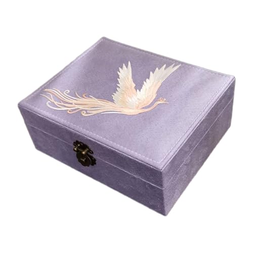 LLINthy Mehrzweckschmuck Aufbewahrungsteilnehmer Mehrere Kompartiment Organisatoren Mit Schutzfutter Für Frauen Damen Täglich Nutzern Halskette Organisatoren Schachtel von LLINthy