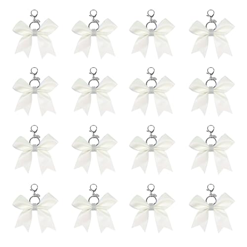 LLINthy Mode Cheerleading Bowknot Schlüsselbund Tragbarer Bowknot Keyring Accessoire Einzigartiger Bowknot Anhänger Für Cheerbegeisterte Leder Bowknotenanhänger von LLINthy