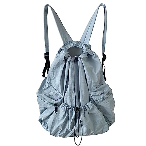 LLINthy Mode Damen Nylon School Rucksacks School Bag Funktionaler Kordelbeutel Für College Fitnessstudio Und Pendeln Von Nylonmaterial Rucksäcken LLINthy Mode Damen Nylon School Rucksacks School Bag Funktionaler Kordelbeutel Für College Fitnessstudio Und Pendeln Von Nylonmaterial Rucksäcken von LLINthy