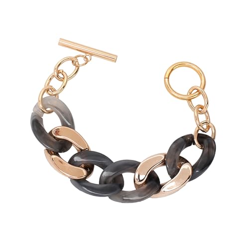 LLINthy Mode Harz Armchen Süßigkeiten Farbe Handchain Einstellbare Länge Armbandei Party Schmuck Für Hoch Entwickelte Damen Resin Armreifen von LLINthy