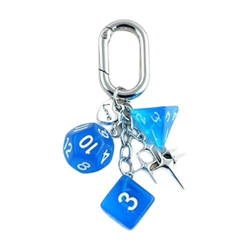 LLINthy Mode Kleine Dices Softball Schlüsselanlagen Robuste Harzmaterialien Sport Themativer Charme Tragbares Modezubehör Dices Keychain von LLINthy