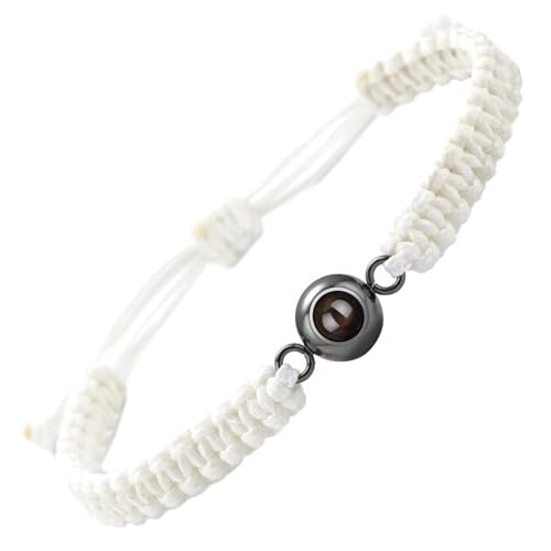 LLINthy Mode Mattes Stone Armband Anzeigen Ich Liebe Dich In 100 Sprachen Ideal Für Valentinstag Oder Geburtstage Projektionsschmuck von LLINthy