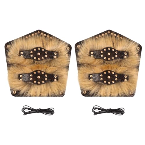 LLINthy Mode Mittelalterliche Nieten Handgelenkschutzschutz Mit Nieten PU Lederarmband Armbändern Für Männer Und Frauen Cosplay Schmuck Reitausrüstung von LLINthy