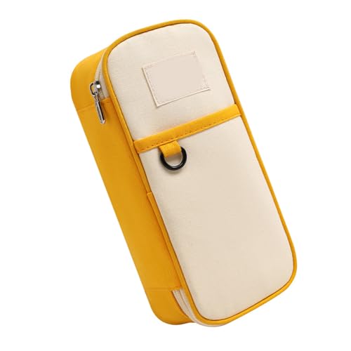 LLINthy Multi Layered Bencil Hülle Hohe Kapazität Bleistiftbeutel Marker Organizer Beutel Kunstversorgungen Beutel Reisekosmetikbeutel Faltbare Hülle von LLINthy