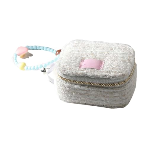 LLINthy Reisefreundliche Schmuck Organisatoren Elegante Schmuckaufbewahrungskoffer Aus Nachhaltigem Sackleinenstoff Für Frauen Mit Robustem Schmuckbehälter von LLINthy