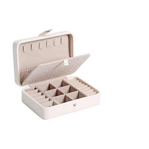 LLINthy Reiseschmuck Doppelschicht Für Ladenohrringe Ringe Halsketten Armbänder Schutz Schmuck Vor Kratzern Ohrring Box Für Mädchen Kinder Ohrring Display von LLINthy