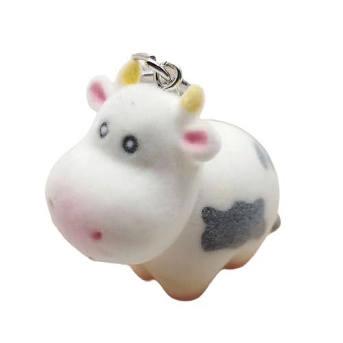 LLINthy Schöne Tierkette Cartoon Keychain Autokettenschlüsselverzierung Für Frauen Mit Flockungsdesigns Jeden Verwenden Cartoon Keychain von LLINthy