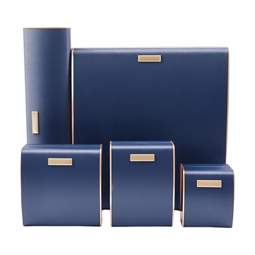 LLINthy Set Von 5 Tragbaren Schmuckschachtel Kratzfeste Halsketten Ohrringe Organisatoren Velvets Gefüttertes Zubehörhalter Für Frauen Velvets Innenschmuck Display von LLINthy