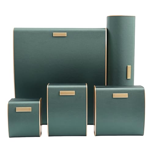 LLINthy Set Von 5 Tragbaren Schmuckschachtel Kratzfeste Halsketten Ohrringe Organisatoren Velvets Gefüttertes Zubehörhalter Für Frauen Velvets Innenschmuck Display von LLINthy