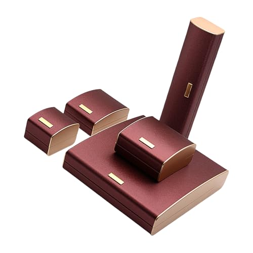 LLINthy Set Von 5 Tragbaren Schmuckschachtel Kratzfeste Halsketten Ohrringe Organisatoren Velvets Gefüttertes Zubehörhalter Für Frauen Velvets Innenschmuck Display von LLINthy