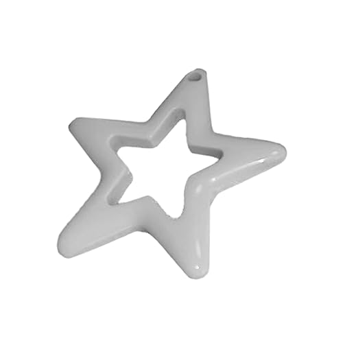 LLINthy Sternperlenrahmen Hollow Star Charme Für Halskette Armband Ohrring Juwely Machen Süße Kühle Lose Perlen Frauen Mädchen Hohl Sternperlen Statement Schmuck Schmuck von LLINthy