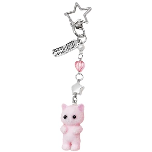 LLINthy Stilvoller Schlüsselbund Cartoon Keyring Fashion Telefon Charme Bag Anhänger Rucksack Geldbeutel Accessoire Für Frauen Mädchen Bag Anhänger von LLINthy