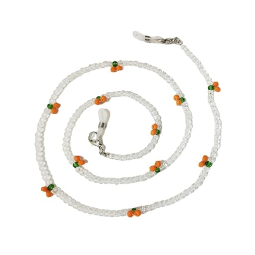 LLINthy Stylische Maskierungsketten Brillenkabelhalter Farbige Perlen Brillenkette Lanyard Charme Mit Kirschen Charme Für Frauen Einzigartige Schmuck Designs von LLINthy