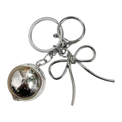 LLINthy Sweet Heart Bowknot Perlen Keychain Anhänger Mode Schöne Hänge Orament Keyring Rucksack Dekoration Charm Schmucktasche Handtasche Anhänger Schlüsselbund Charme von LLINthy