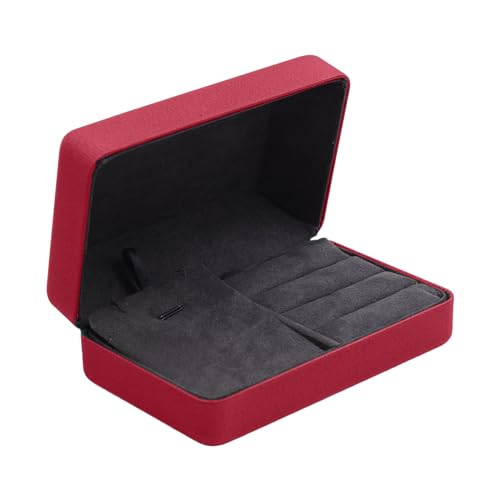 Tragbare Schmuckstasprotokollringe Ohrring Reisekoffer Eleganter Organisator Frauen Halskette Aufbewahrungskoffer Diapling Geschenkboxen Tragbare Schmuck Aufbewahrungsbox Elegante Schmuck von LLINthy