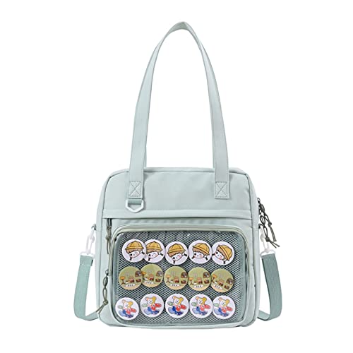 LLINthy Umhängetasche Girls Jk Bag Canvas Handtasche Student Clear PVC Fenster Crossbody Taschen Für Frauen Mädchen Frauen Schlinge von LLINthy