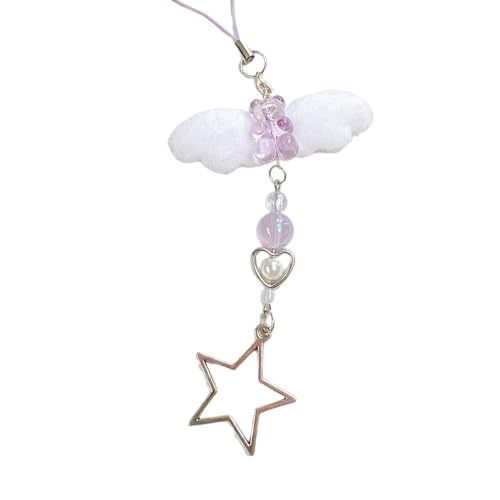 LLINthy Unique Hollow Star Anhänger Telefongurtkette Charm Mode Telefon Lanyard Accessoire Rucksack Und Geldbörse Dekoration Süßes Telefon Anhänger von LLINthy
