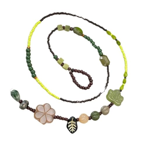 LLINthy Wälder Thematische Halskette Perlen Casual Gathering Schmuck Statement Halskette Für Ungezwungene Pendeln Oder Besondere Anlässe Outdoor Event Halskette von LLINthy