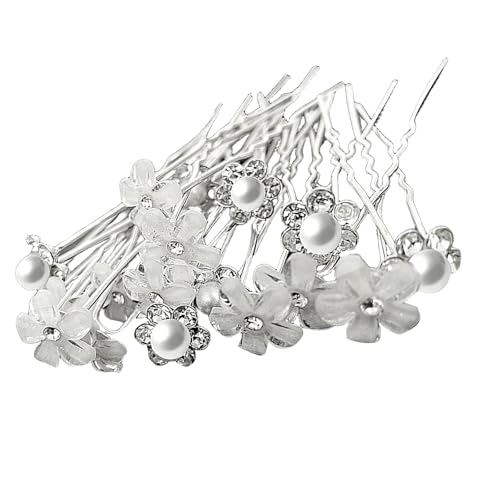 Luxuriöse Perlen Haarnadel Haarnadeln Mädchen Geburtstagsfeier Eleganter Festzug Blumenkristall Mädchen Hochzeit Kostüm Kopfbedeckung von LLINthy