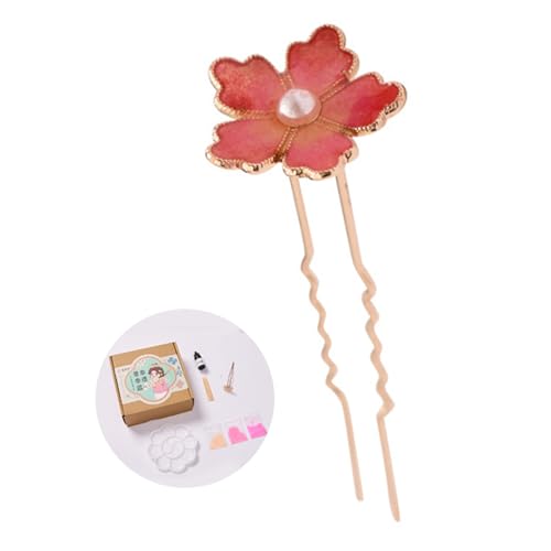 Mach Dir Selbst Haarstangen Buyao Für Mädchen Alte Chinesische Blumen Haarnadel Traditionelle Hanbiuk Dekorative Cosplay von LLINthy