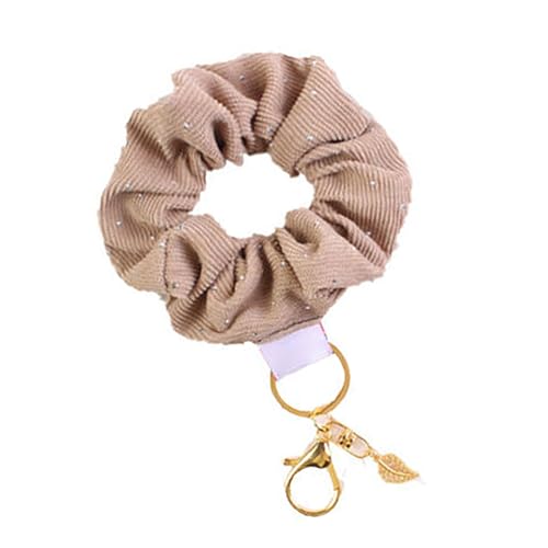 LLINthy Mode Scrunchie Wristlet Schlüsselbund Charme Anhänger Vielseitig Verwenden Sie Haarkrawatten Accessoire Für Trendige Frauen Und Mädchen Stilvoller Schlüsselhalter von LLINthy