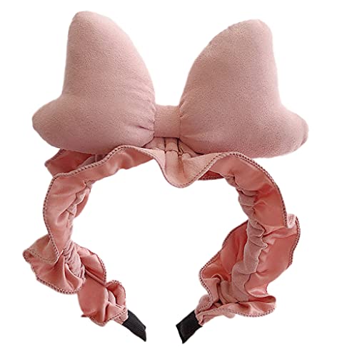 Non Slip Wasch Gesicht Stirnband Niedliche Stereoskopische Big Bogen Haarband Elastische Stirnbänder Für Spa Make Up Werkzeug Haarzubehör von LLINthy