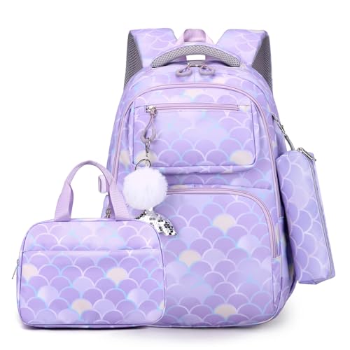 Nylon Rucksack Set Mit Modernem Druckmuster Mit Lunchbag Und Bleistiftkoffer Für Frauen Und Männerschule Für Jungen Geeignet Nylon Rucksack Set Mit Modernem Druckmuster Mit Lunchbag Und Bleistiftkoffer Für Frauen Und Männerschule Für Jungen Geeignet von LLINthy