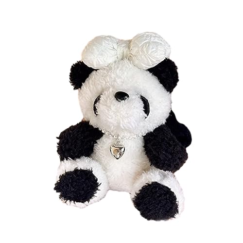 Plüsch Panda Haarrunchies Für Frauen Hochsteckfrisur Haare HaarRings Ästhetischer Donutshairtie Haarspulenponytailhalter von LLINthy