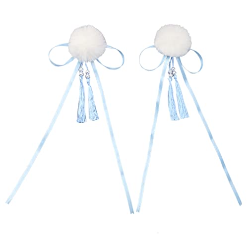Plüschkugel Haarnadel Chinese Quasten Haare Clip Haarband Barrette Ribbon Haarclip Haarzubehör von LLINthy