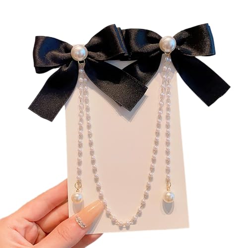 Schöne Doppelbögen Haare Clip Haarstyling Barrettes Haarzubehör Für Kleinkind Mit Perlen Quasten Für Musikfestival von LLINthy