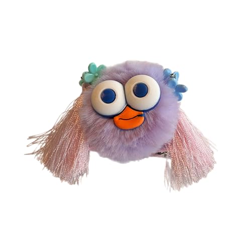 Schöne Große Augen Kohle Haare Clip Koreanischer Stil Haarnadel Süßes Mädchen Entenbill Clip Side Clip Nicht Schlupfbäretts Für Kinder von LLINthy