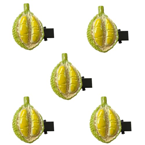 Schöne Harz Durian Haarnadel Für Kinder Duckbill Clip Barrette Seitenstift Simulation Frucht Haare Clip Haarstyling Accessoires von LLINthy